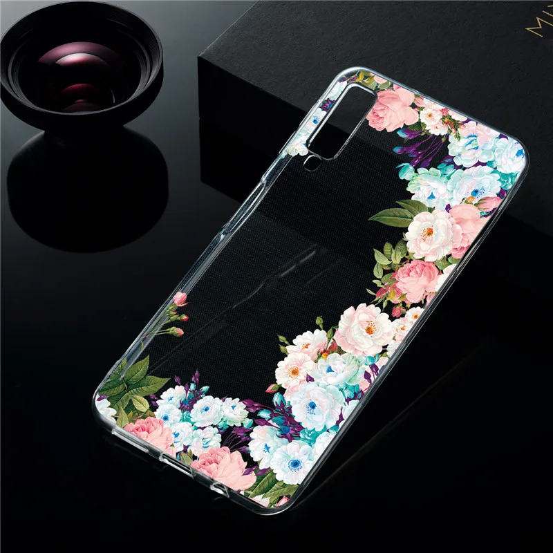 Чехол на чехол для samsung Galaxy S10 S10E S8 S9 плюс A6 J4 J6 плюс A7 A9 J3 J5 чехол с цветочным принтом в стиле ретро для девочек мягкий силиконовый чехол