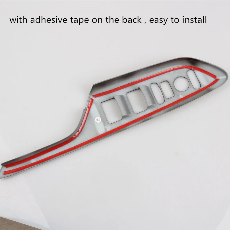 

4x Carbon Fiber Style Car Interior Armrest Window Lift Switch Button Cover Trim For Honda New Civic 10th gen 2016 2017 2018 LHD