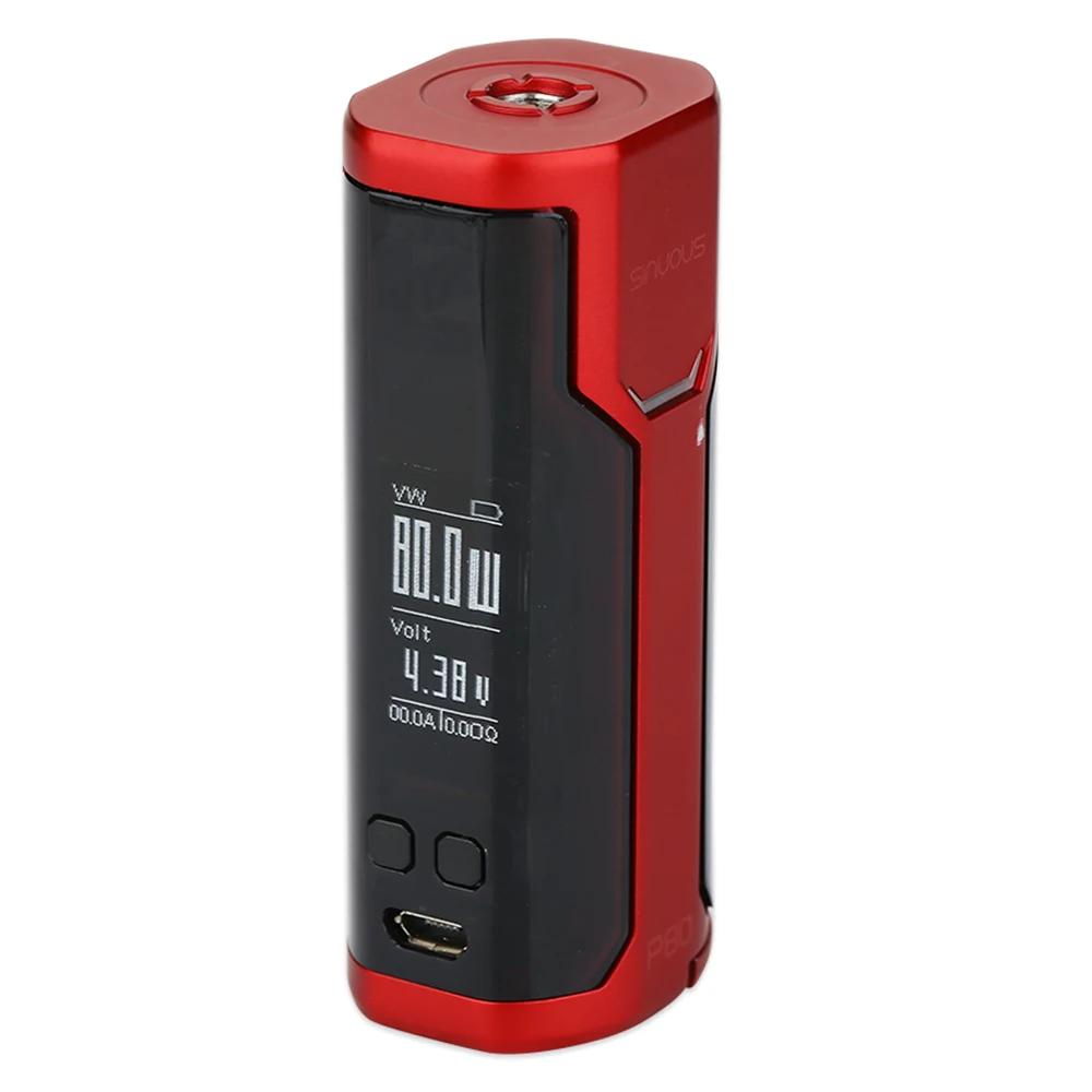 Горячая Распродажа 80 Вт WISMEC SINUOUS P80 TC мод коробка Вт/50А электронная сигарета Elabo