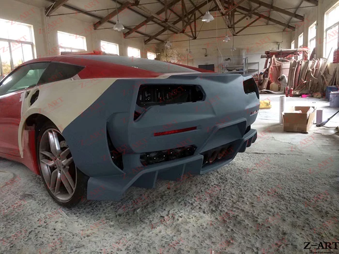 Z-ART комплект расширителей колесных арок для Corvette C7 широкий тюнинг тела комплект для Corvette C7 модифицированный Комплект кузова автостайлинг кузова Комплект