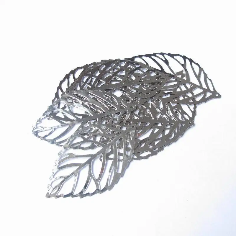 

20 шт. 5,5*3,3 см большой полый лист Очаровательная подвеска для ожерелья серьги Ювелирная фурнитура и компоненты ювелирные изделия аксессуары