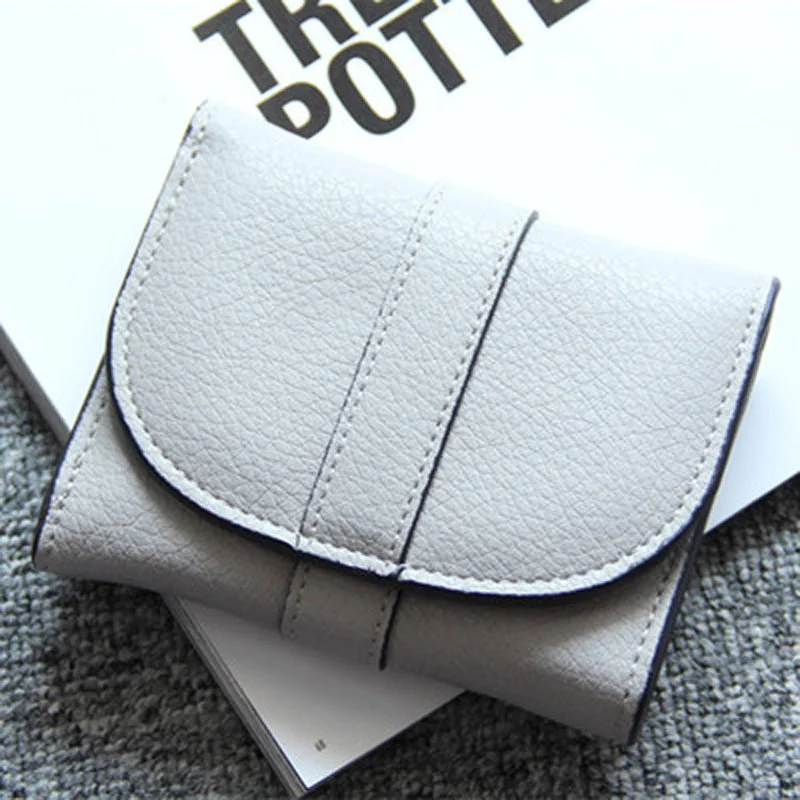 2020 женские кожаные кошельки Модный женский короткий клатч сменный кошелек на