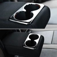chrome abs car interior rear seat water cup holder cover trim for kia sportage r 2014 2015