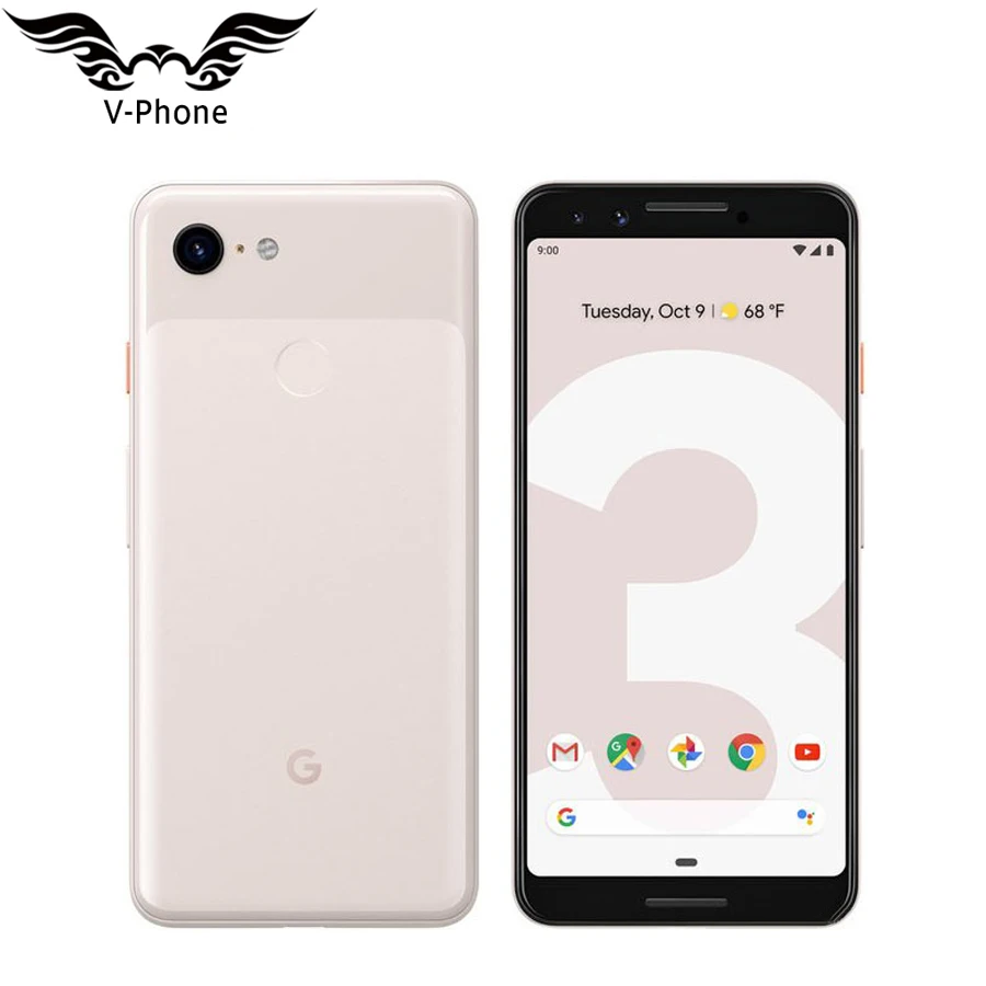 Мобильный телефон Google Pixel 3, 4G LTE, Восьмиядерный процессор Snapdragon 845, 4 Гб, 128 ГБ, 5,5 дюйма, 3 камеры, смартфон Andorid 9 NFC