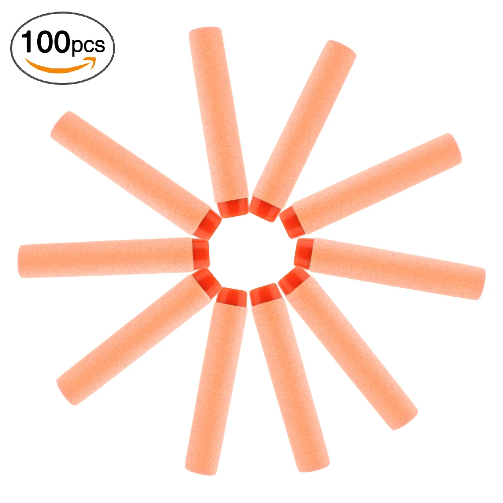 100 шт красочные мягкие пули для Nerf аксессуары игрушечного пистолета Пейнтбольный