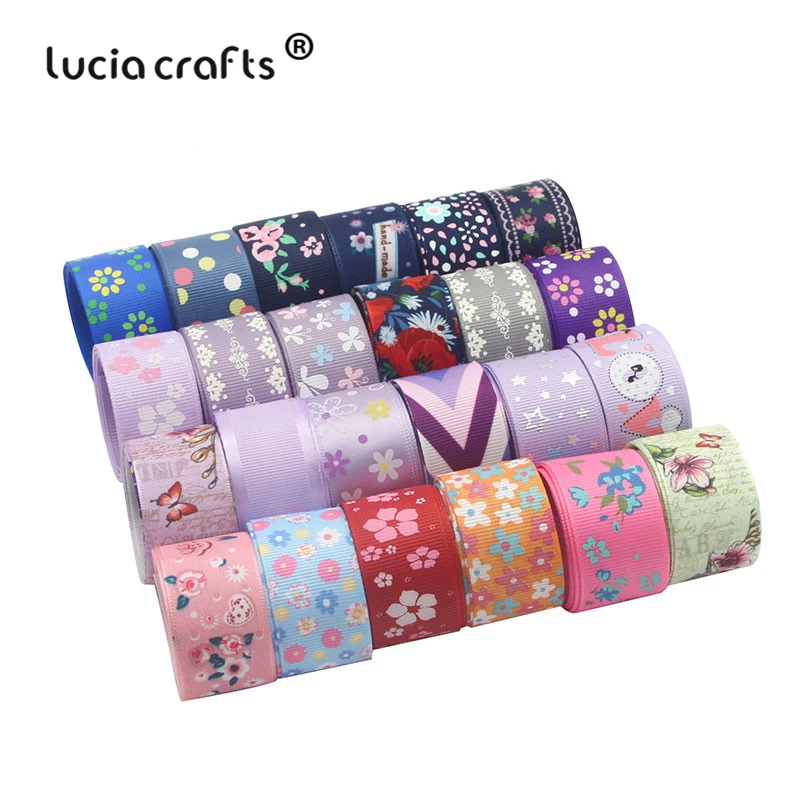Ленты для рукоделия Lucia crafts 6 ярдов разные варианты напечатанные ленты аксессуары