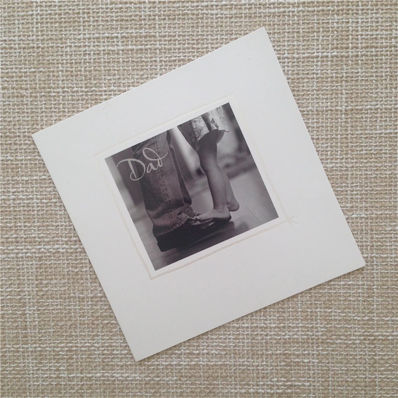 Для Папы День Рождения от Дочери Открытка Воспоминание Простой Благодарю Вас