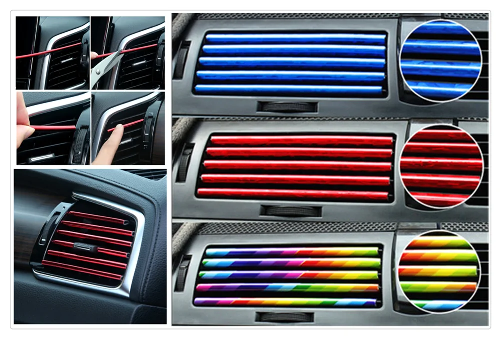 

Модифицированная U-образная обшивка для автомобиля, яркая хромированная Цветная декоративная полоса для Chevrolet GPiX Jay, дрип-лавина, 34
