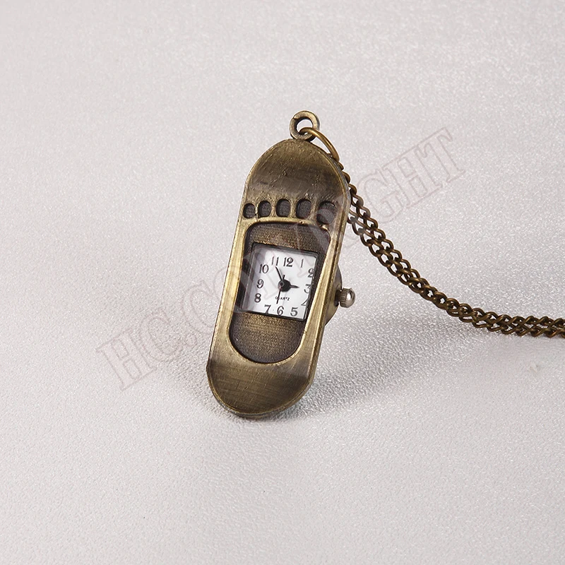 Модные скейтборд карманные часы слайд пластина слайдер форма украшения ожерелье