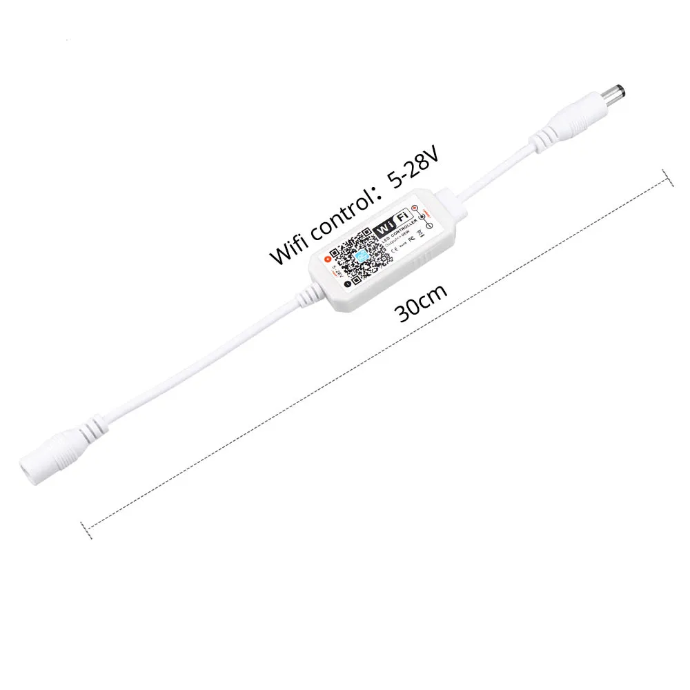 DC 5 в 12 В 24 В светодиодный контроллер SPI WS2811 SK6812 WS2812 адресуемый пиксель Мини WiFi контроллер Magic Home APP управление телефоном диммер