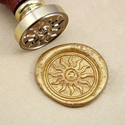 Flame Vintage Rosewood Wax Seal Stamp Set With Gold Red Silver Sticks | Дом и сад