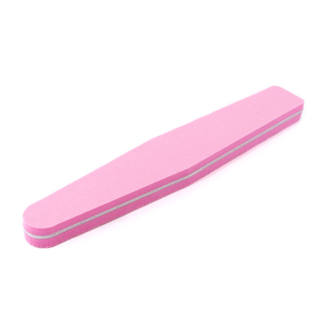 Sanding Nail File Buffer Pink Block Set Professional Straight Nails Art Beauty Polishing Tools Files For Manicure Pedicure SA832 | Красота и