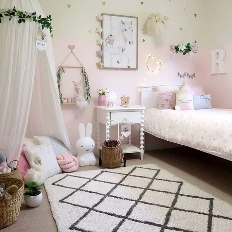 Скандинавский детский игровой коврик для новорожденных Tapete Infantil хлопковый