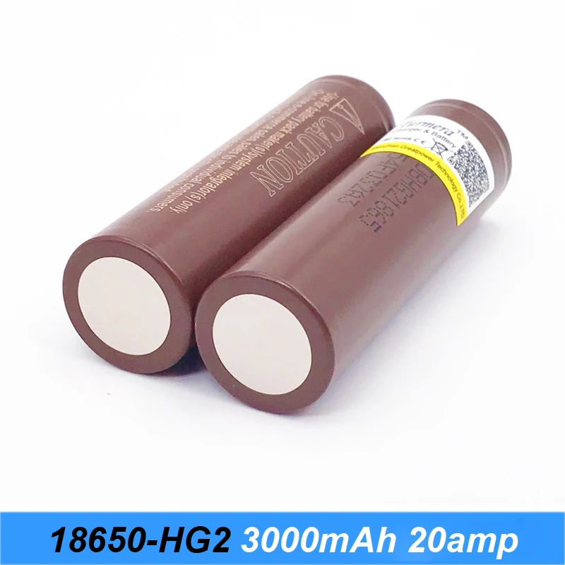 HG2 18650 3000 мАч электронная сигарета перезаряжаемые батареи мощный высокий разряд