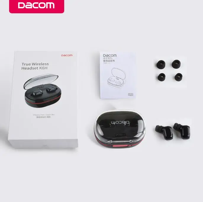 DACOM K6H Pro беспроводные Bluetooth наушники вкладыши TWS с V5.0 невидимый наушник