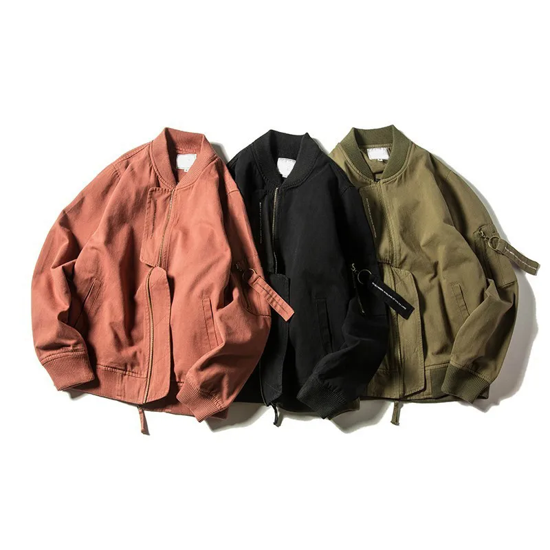 Новинка 2019 женские куртки бомберы с карманами на молнии весенне осеннее пальто в