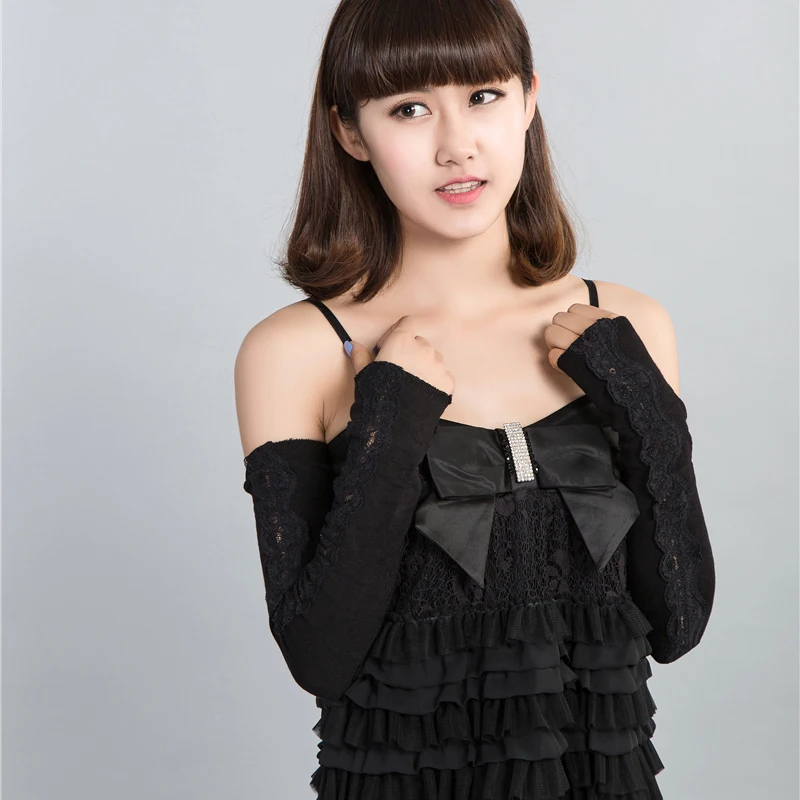 2018 Новое поступление модные женские наручные руки теплые длинные трикотажные