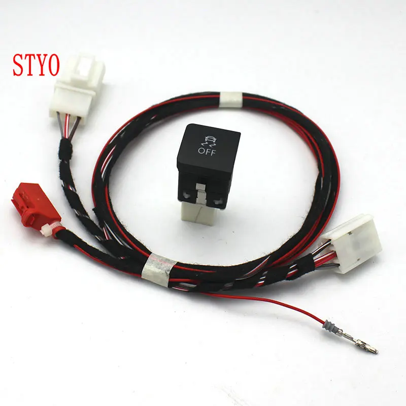 STYO автомобильный ESP переключатель ASR + жгут проводов/кабель для VW Jetta MK5 5 GOLF 6 MK6 VI 1KD