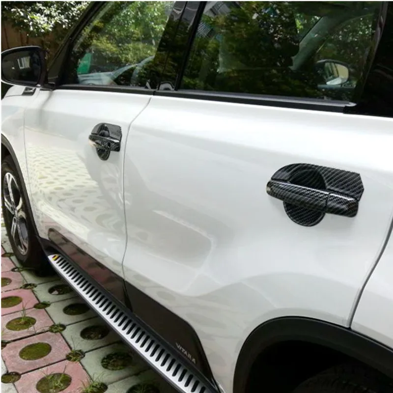 Для Suzuki 2016 Vitara ABS Автомобильная отделка из углеродного волокна дверные ручки