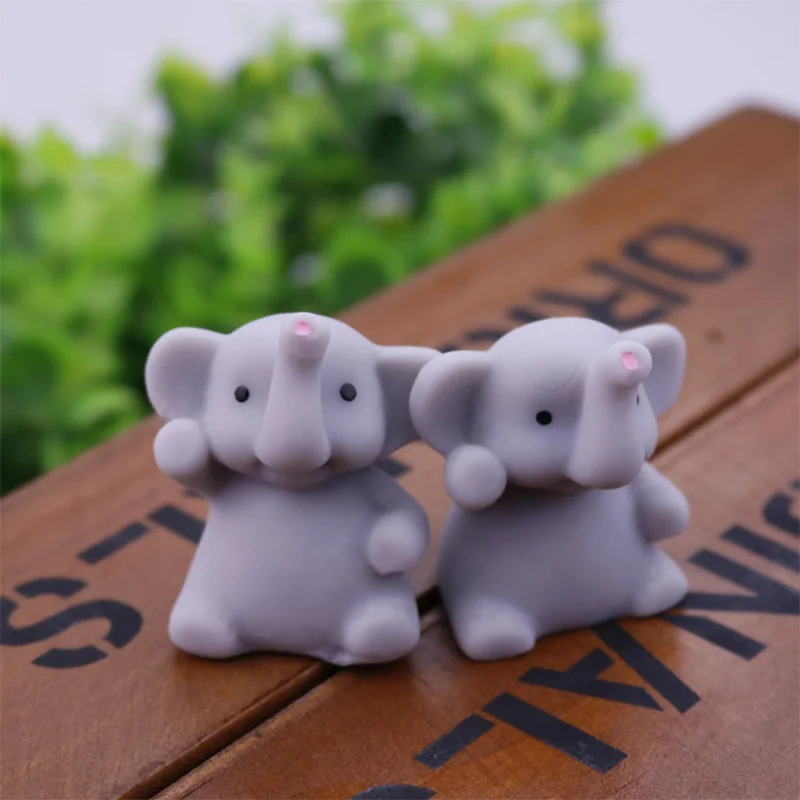 4 см в индийском стиле слон милая сжимаемая игрушка мини Mochi Squishi ремешок для