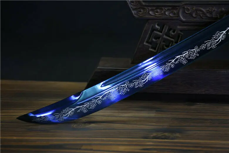 Острый меч мачете Nice Qing Dao синий Высокий клинок из марганцевой стали оболочка