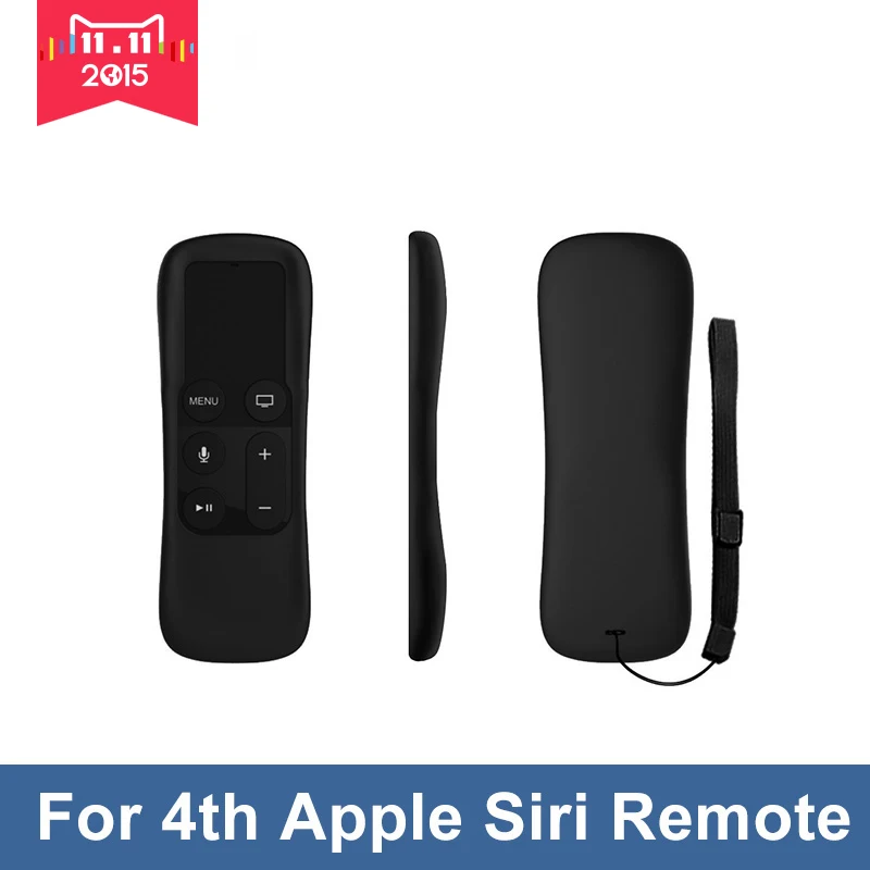 Silicone Protective Cover Case For Apple TV 4th Generation Remote Controller  For Apple TV 4 Siri Remote Case Ergonomico Design