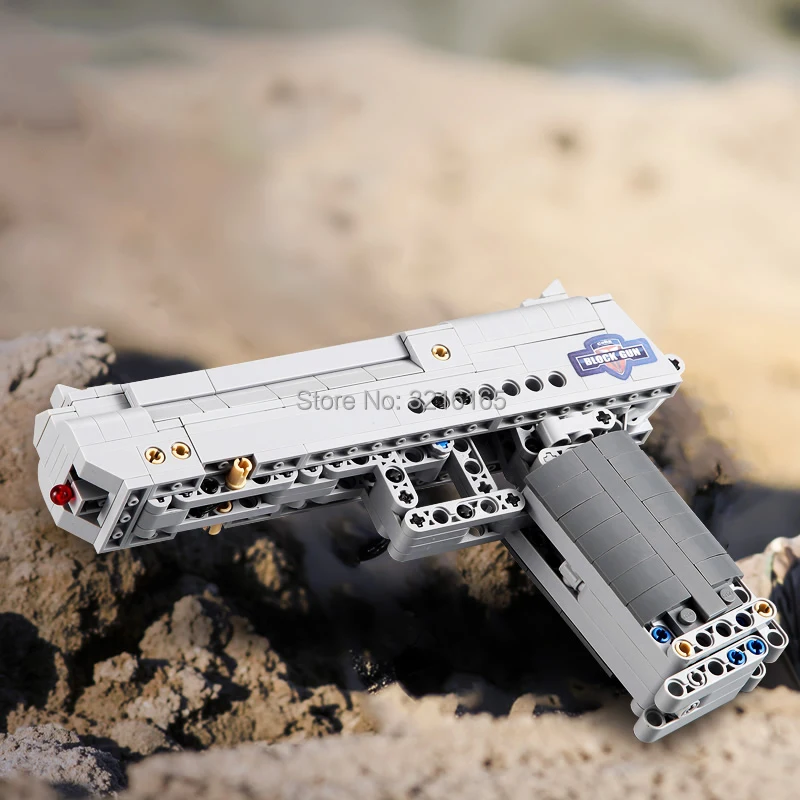 Новинка 307 шт Строительные блоки Desert Eagle Gun Модель пуля Военная серия игрушки