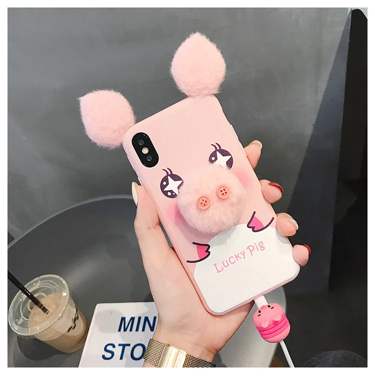 Дизайн Tinny милый мультфильм укус протектор кабель для iPhone 8 X XS шнур Защитная крышка usb зарядный кабель Winder