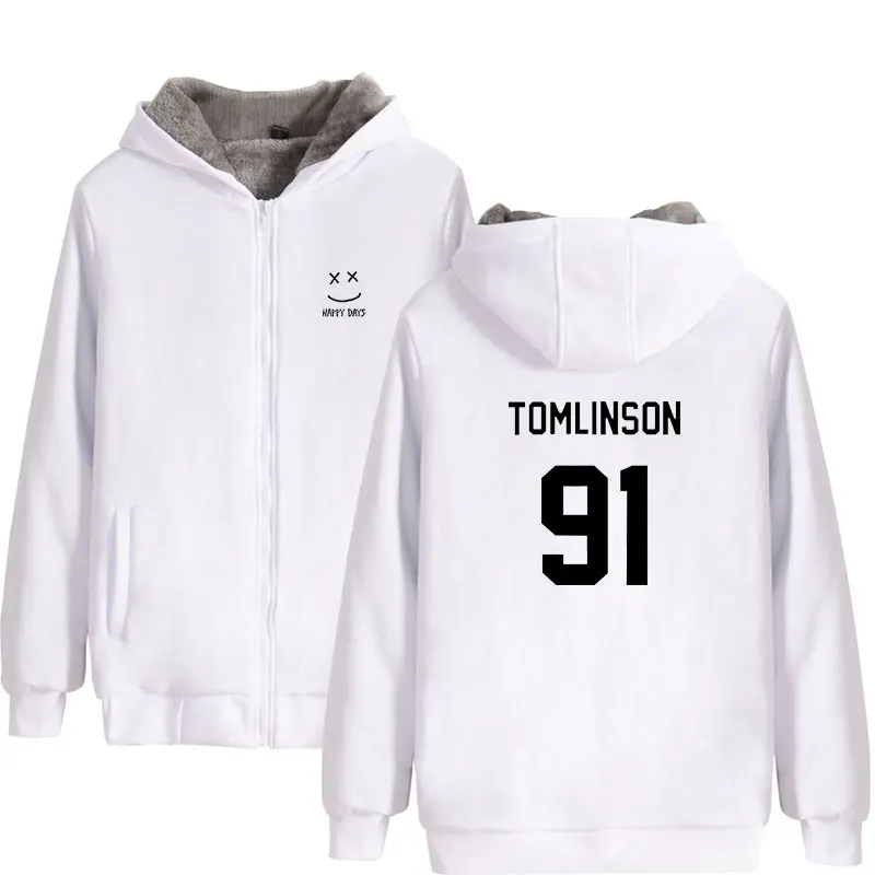 One Direction Луи Томлинсон зимняя толстовка флисовая теплая куртка утепленное пальто Miss You Толстовка с принтом одежда унисекс