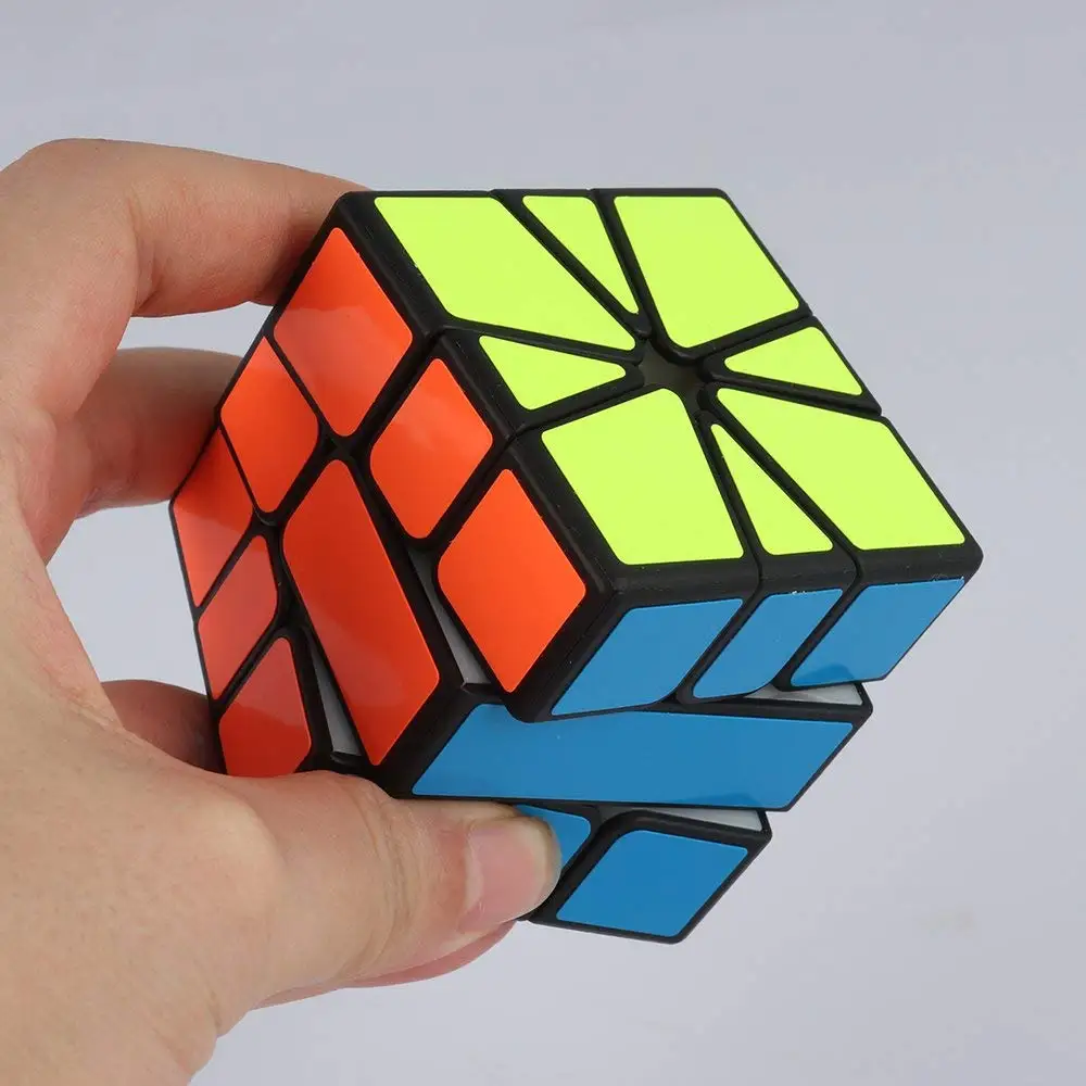 D-FantiX Qiyi Qifa квадратный-1 Cube SQ1 магия черная Скорость площадь-один кубик Фигурный Пазл плавного поворота Square1 кв 1 Cube для детей