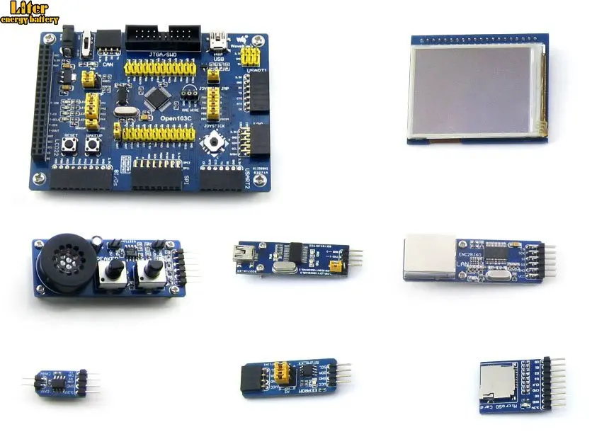 Open103C посылка A = STM32 комплект макетной платы STM32F103CBT6 STM32F103 ARM Cortex-M3 + 2 дюйма 320x240 Touch LCD