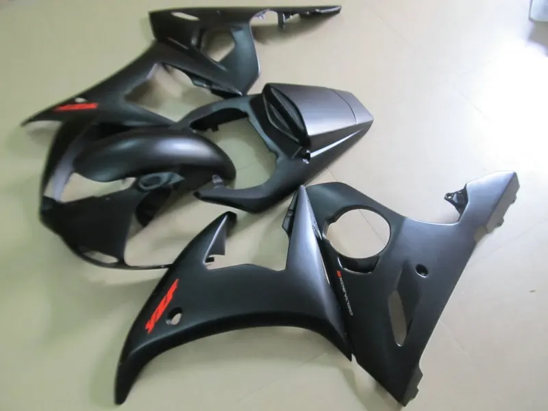 Мотоцикл обтекатель комплект для YAMAHA YZFR6 05 YZF R6 2005 YZF600 yzfr6 Новый матовый черный ABS