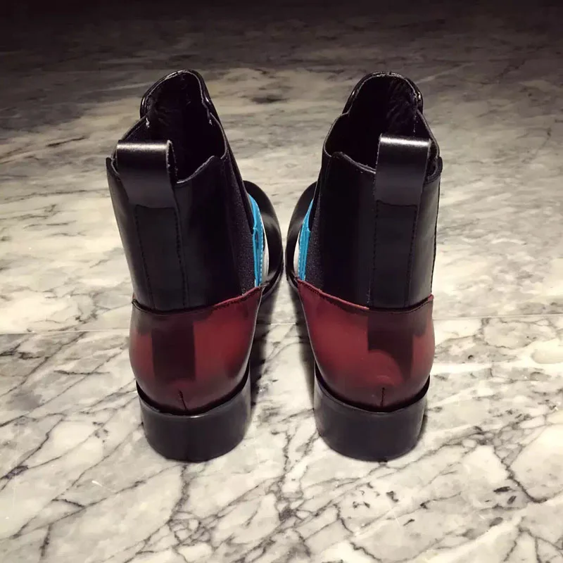 Модная обувь челси модель 2017 г. ботильоны женские полусапожки из натуральной