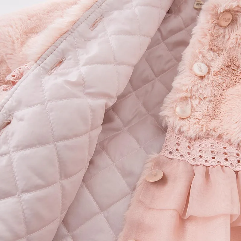 Dave bellaau winter infant baby girls fashion Jackets toddler Hooded outerwear children cute hight quality clothes DB5495 | Детская