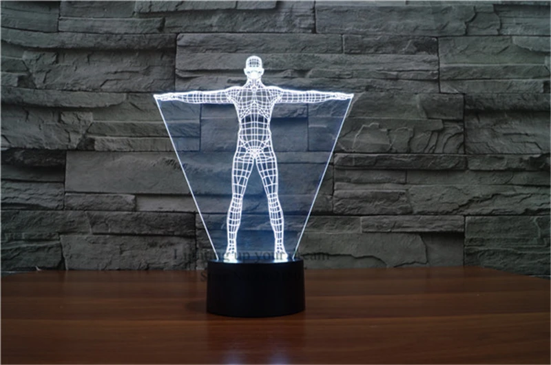 Новая образовательная Настольная лампа для человеческого тела 3D Светодиодная