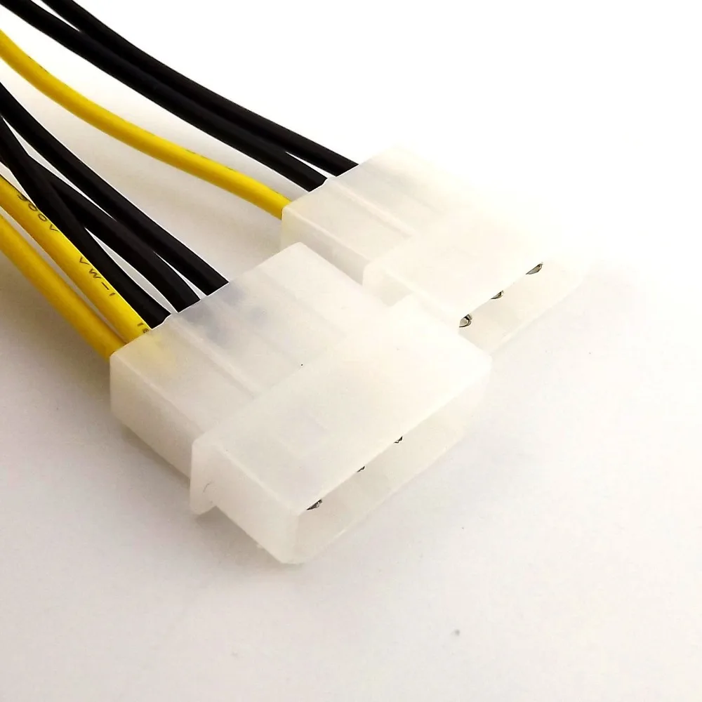 Адаптер питания Molex IDE для видеокарты 5x двойной 4 Pin 8 PCI Express E сплиттер Y кабель 15