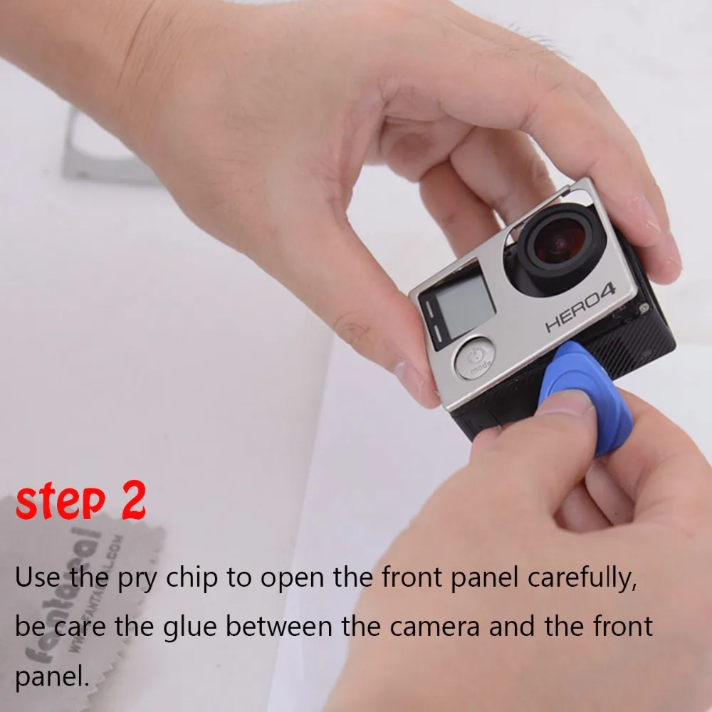 Комплект для ремонта крышки GoPro 4 в 1 черная/серебристая|kit for gopro|for gopro herokit kits |