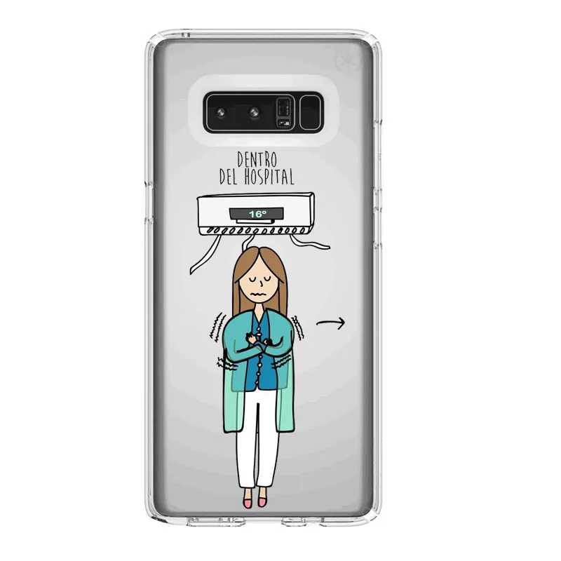 Испания милый мультфильм медицина медсестры доктор дантист ТПУ мягкий чехол для samsung A30 S10LITE S9 S7 S8 S9PIUS S7EDGE 2018A8 A6 NOTE9 - Цвет: TPU