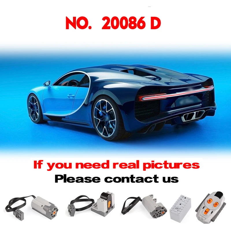 DHL LP 20086 Technic Bugattieding с функцией питания автомобильный набор Lelyings 42083 строительные