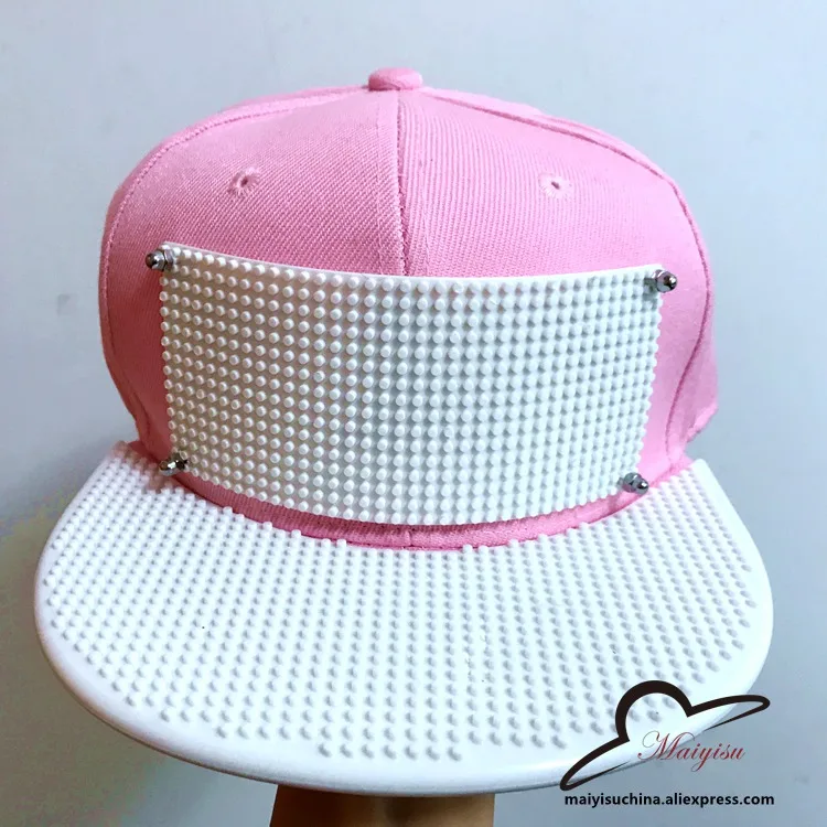 Съемные кирпичные пластины для подгонки Snapback DIY строительные блоки полями пользовательские шляпы Открытый Хип-хоп Snapback шляпа бейсбольная Кепка