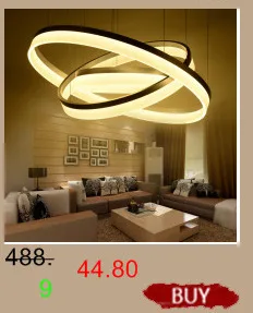 Modern led Chandeliers for Kitchen Dining Room Living Room Suspension luminaire White/Black Aluminum Hanging Chandeliers avize