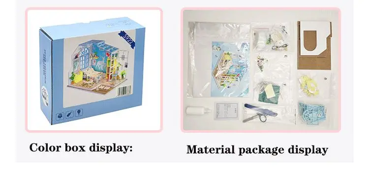 Кукольный дом мебель Diy Миниатюрный 3D Деревянный Miniaturas кукольный домик игрушки для детей на день рождения Рождественские подарки S922