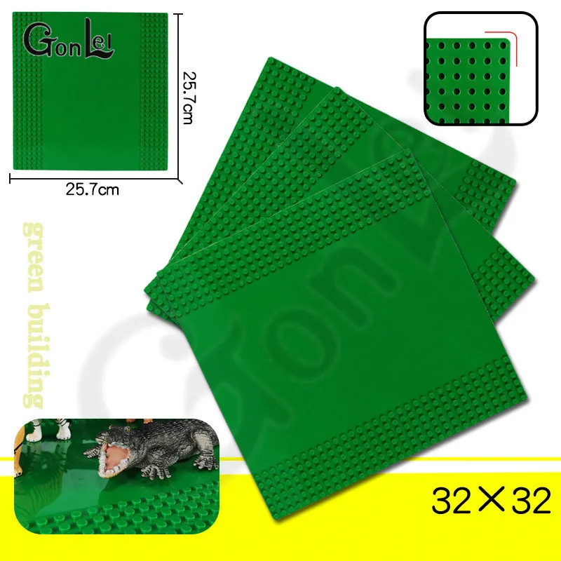 Новый 32x3 2/16 dots футбольный Баскетбол Baseplate Messie опорная пластина строительный блок