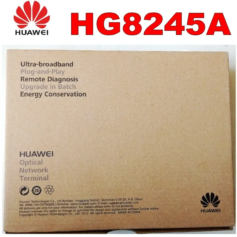 100% оригинальный новый HG8245A EPON/GPON ONU ONT 4 * FE + 2 POTS SIP Wi-Fi Usb двойной протокол английская