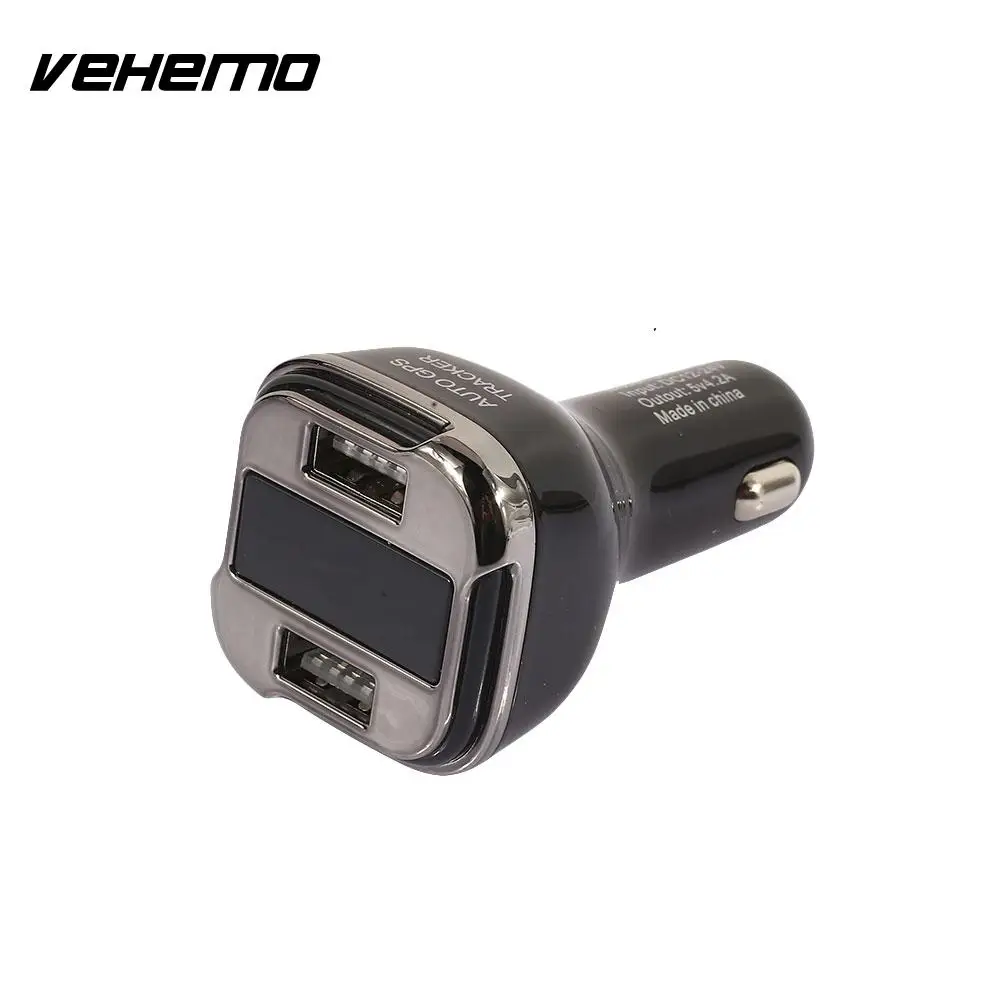Vehemo 12 24 В OLED автомобильное зарядное устройство адаптер для зарядки GPS USB вольтметр