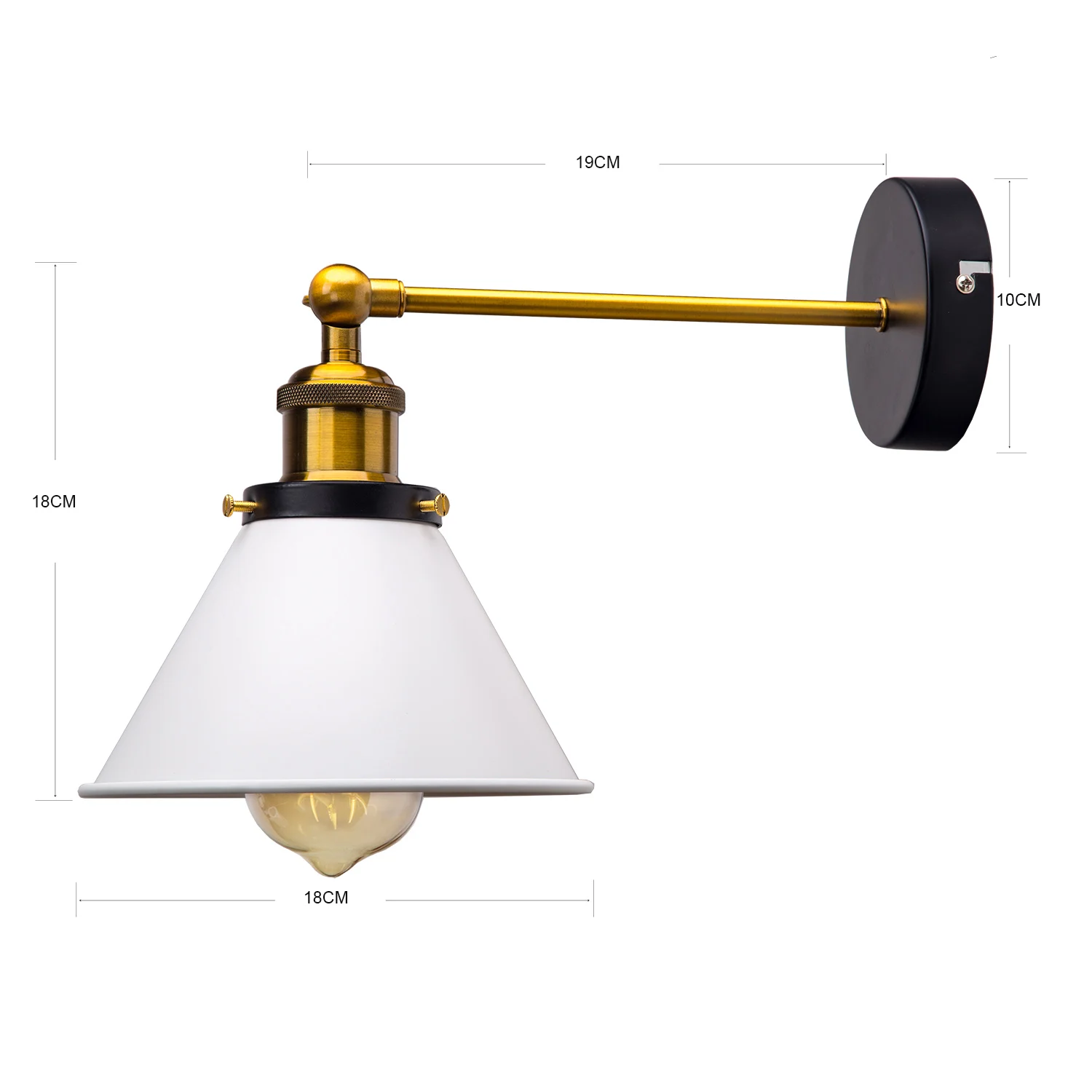 Винтаж промышленные настенные светильники бра Wandlamp фоновая фотография в стиле ретро лампа 110 V-220 V E27 Крытый Спальня Ванная комната балкон бар проход потолочный светильник - Цвет абажура: 4
