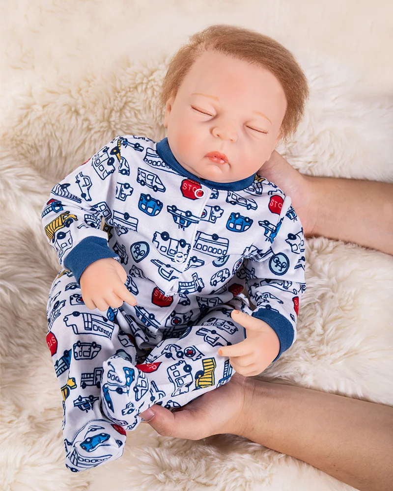

48cm Newborn Reborn Baby Dolls Silicone Full Body Cute Soft Alive Doll For Girls Princess Kid Fashion Bebes Reborn Dolls