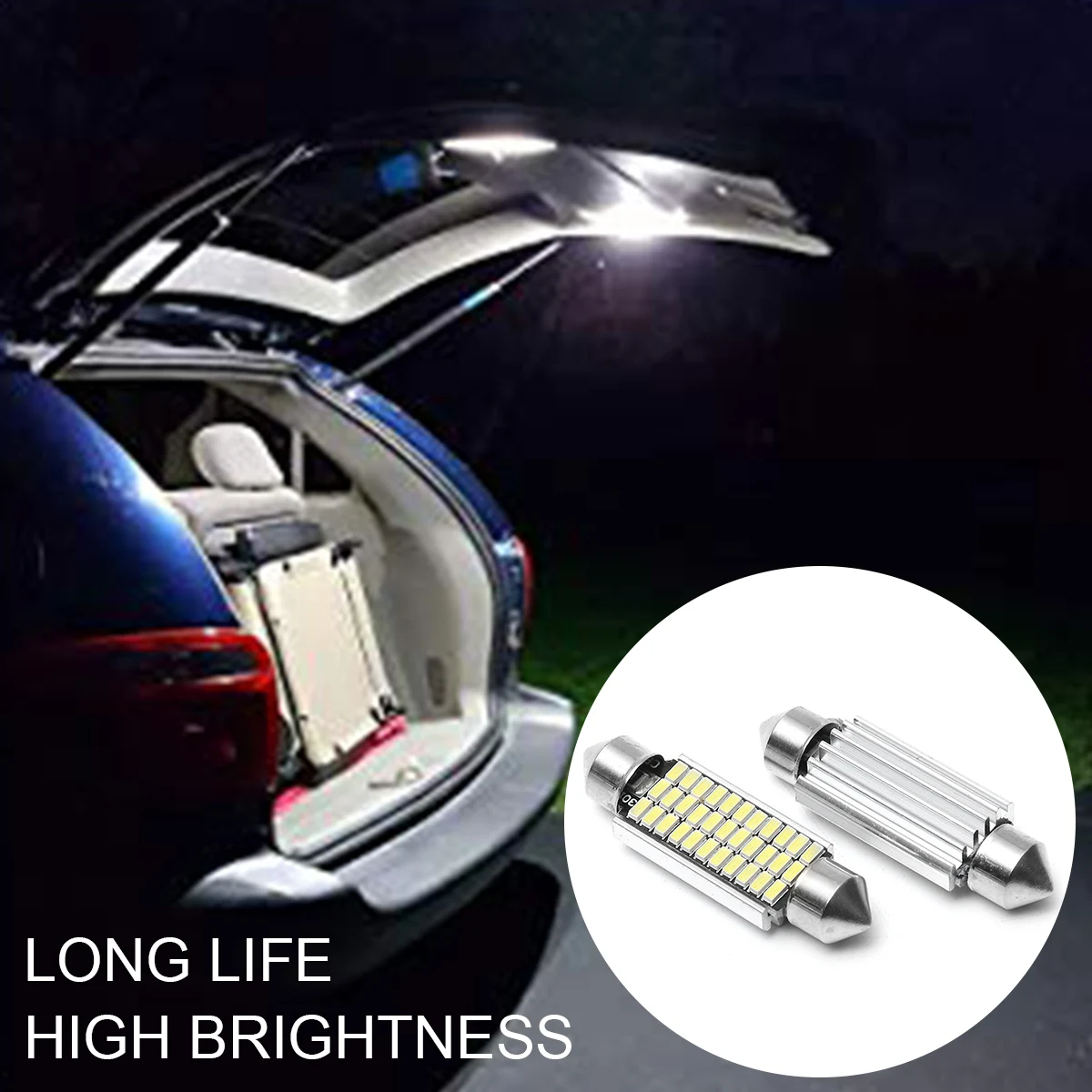 2 шт. 31 мм 36 39 41 C5W C10W 18 27 30 33 SMD 3014 Светодиодная гирлянсветильник CANBUS без ошибок