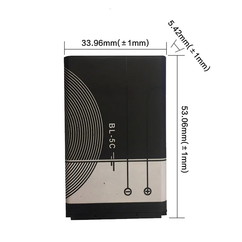 2019 Новый 3 7 V 1200 мА/ч Батарея BL-5C BL5C BL 5C телефон акумуляторная батарея Замена для Nokia