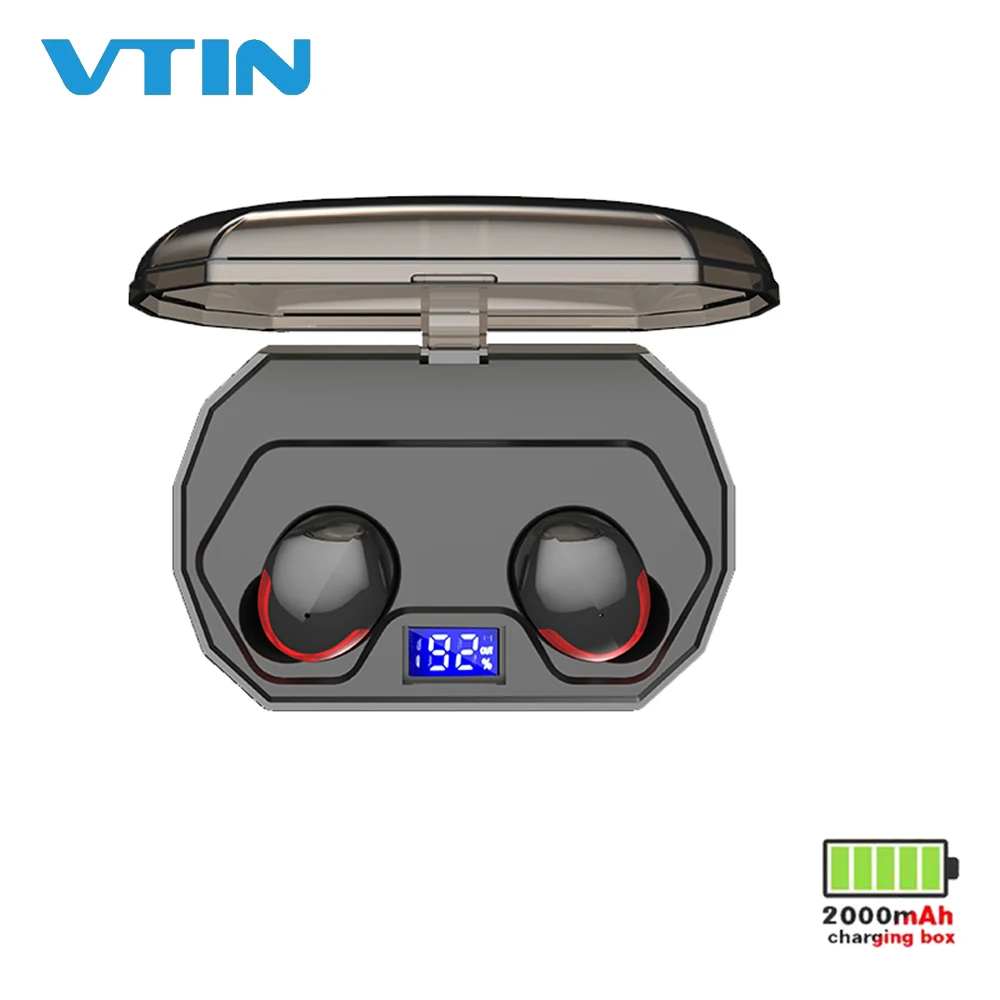 Classic R10 TWS True Wireless Earphone Waterproof IPX5 Bluetooth Headset Earbuds with LCD Screen Charging Case 3000mAh | Электроника